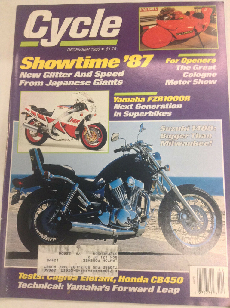 Cycle Magazine Showtime Japanese Giants December 1986 051717nonr