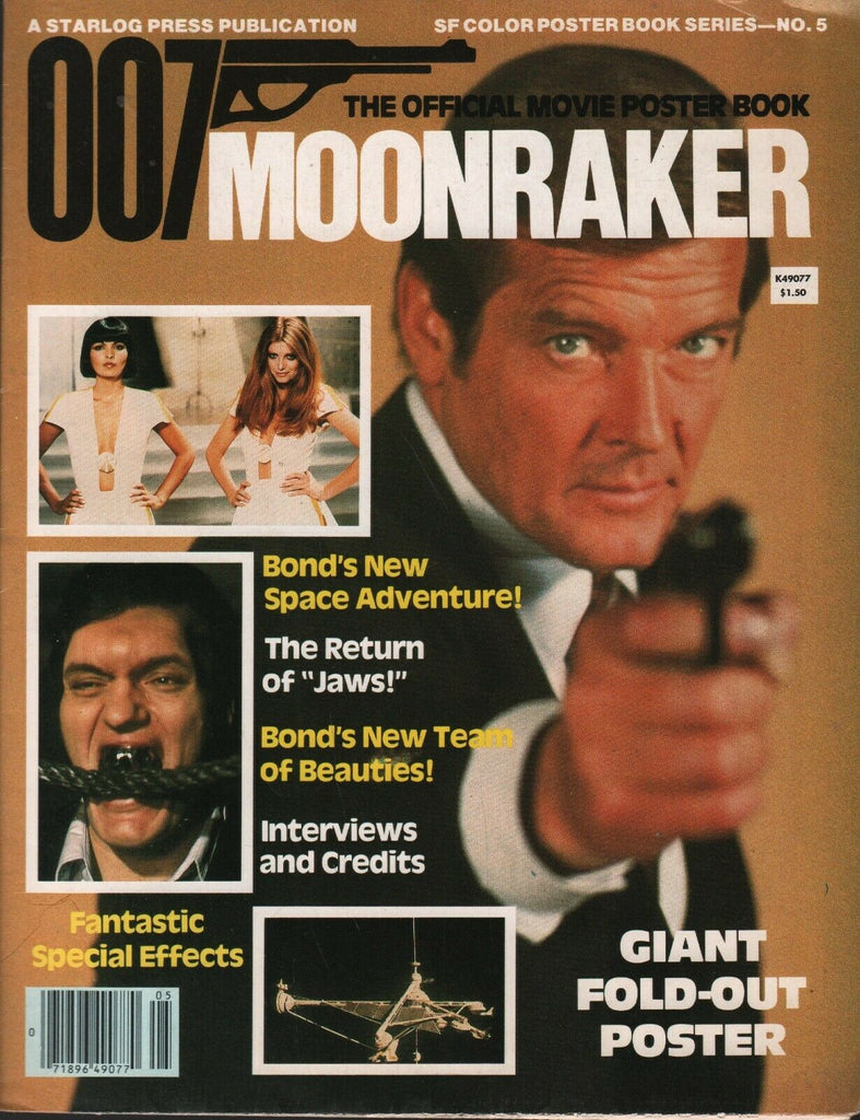 007 Official Movie Poster Book #5 1979 Moonraker Roger Moore 082420AME