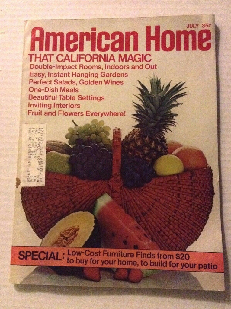American Home Magazine California Magic July 1972 022517NONRH