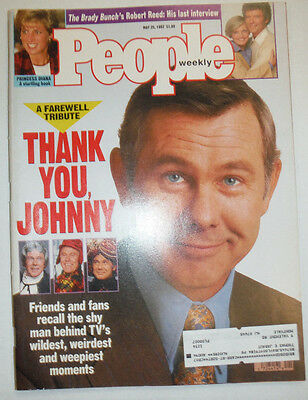 People Magazine Johnny Carson & Princess Diana May 1992 WITH ML 031215R