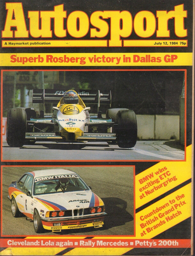 Autosport Magazine July 12 1984 BMW British Grand Prix 081617nonjhe