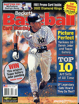 Beckett Baseball Card Monthly May 2002 Derek Jeter EX 080116jhe