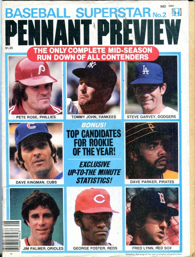 Baseball Superstar No. 2 Pennant Preview Magazine 1979 VG No ML 091316jhe