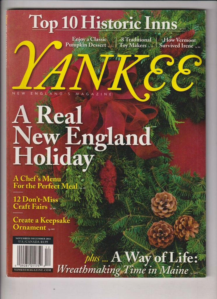 Yankee Mag A Chef's Menu For The Perfect Meal Nov/Dec 2011 112719nonr