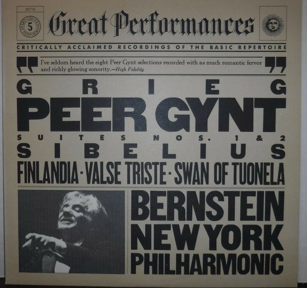 Grieg Peer Gynt Sibelius 33RPM MY36718 100116LLE#2