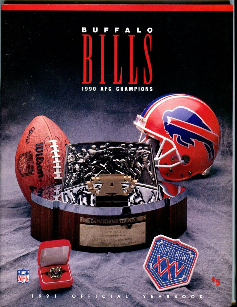 Buffalo Bills Official 1991 Yearbook EX 053117nonjhe