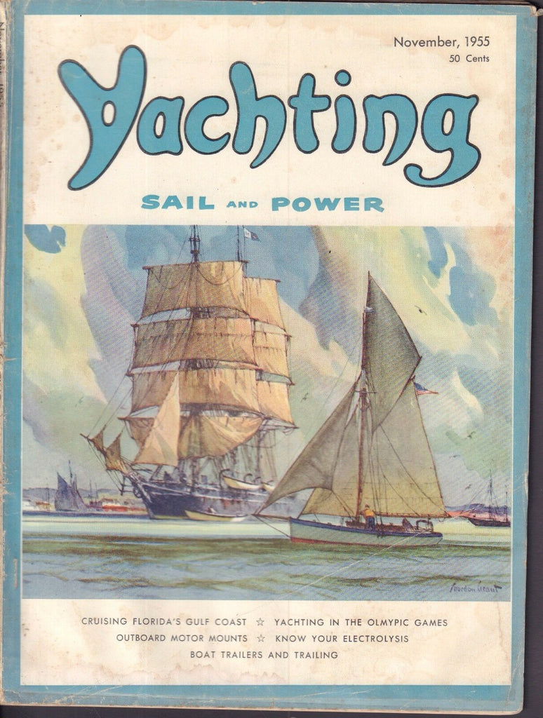 Yachting November 1955 Cruising Florida's Gulf Coast, Olympics 042017nonDBE