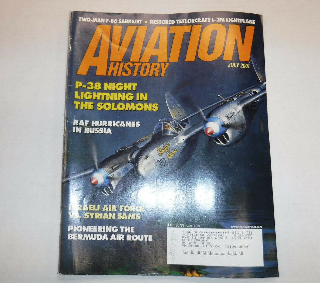 Aviation History Magazine P-38 Israeli Air Force July 2001 FAL FAA 110216R