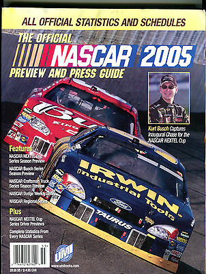 The Official NASCAR 2005 Preview And Press Guide Kurt Busch EX 060316jhe