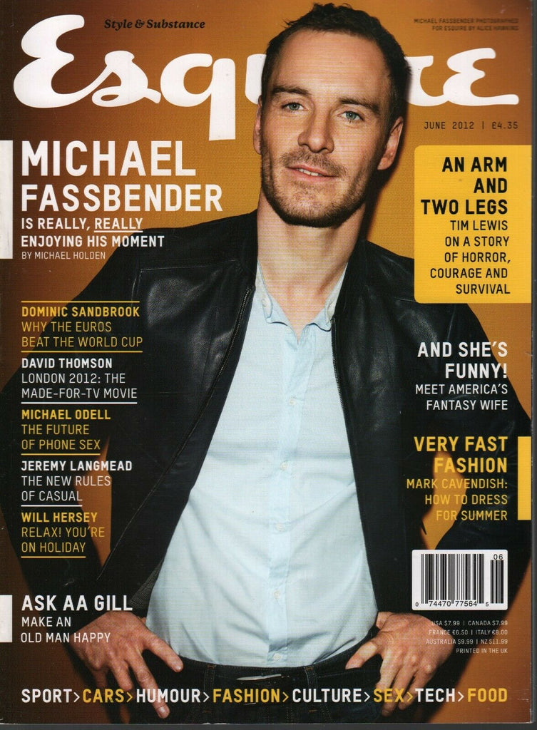 Esquire UK Magazine June 2012 Michael Fassbender David Thomson 031320AME