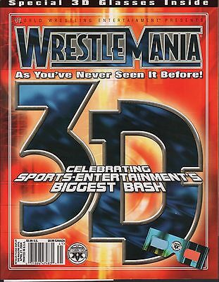 WWE magazine 2004 "Wrestlemania 3-D" EX 121015DBE