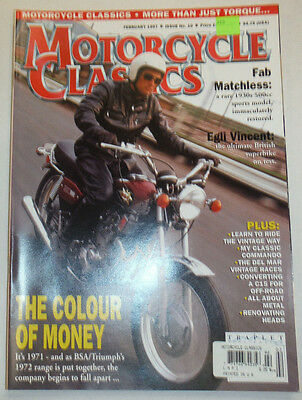 Motorcycle Classics Magazine The Colour Of Money February 1997 012715R