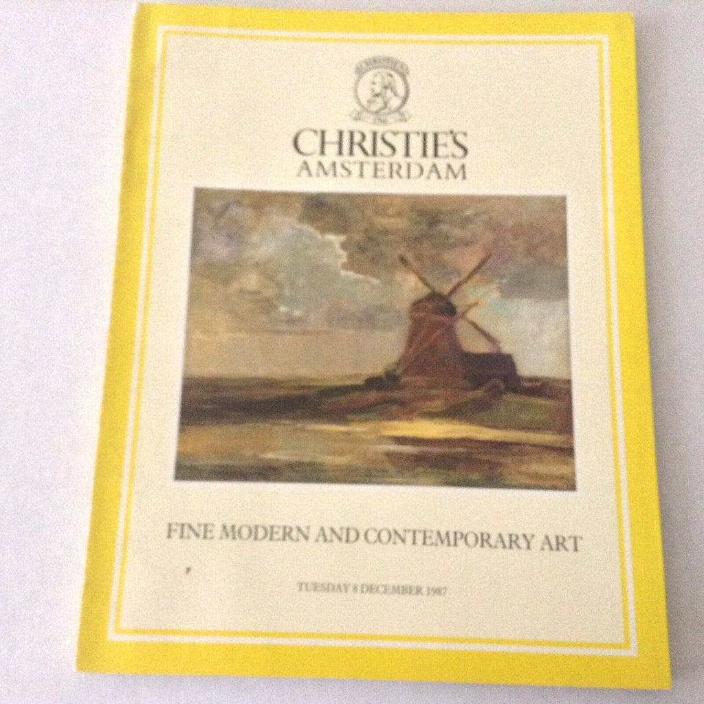 Christie's Art Catalog Fine Modern And Contemporary December 8, 1987 060917nonrh