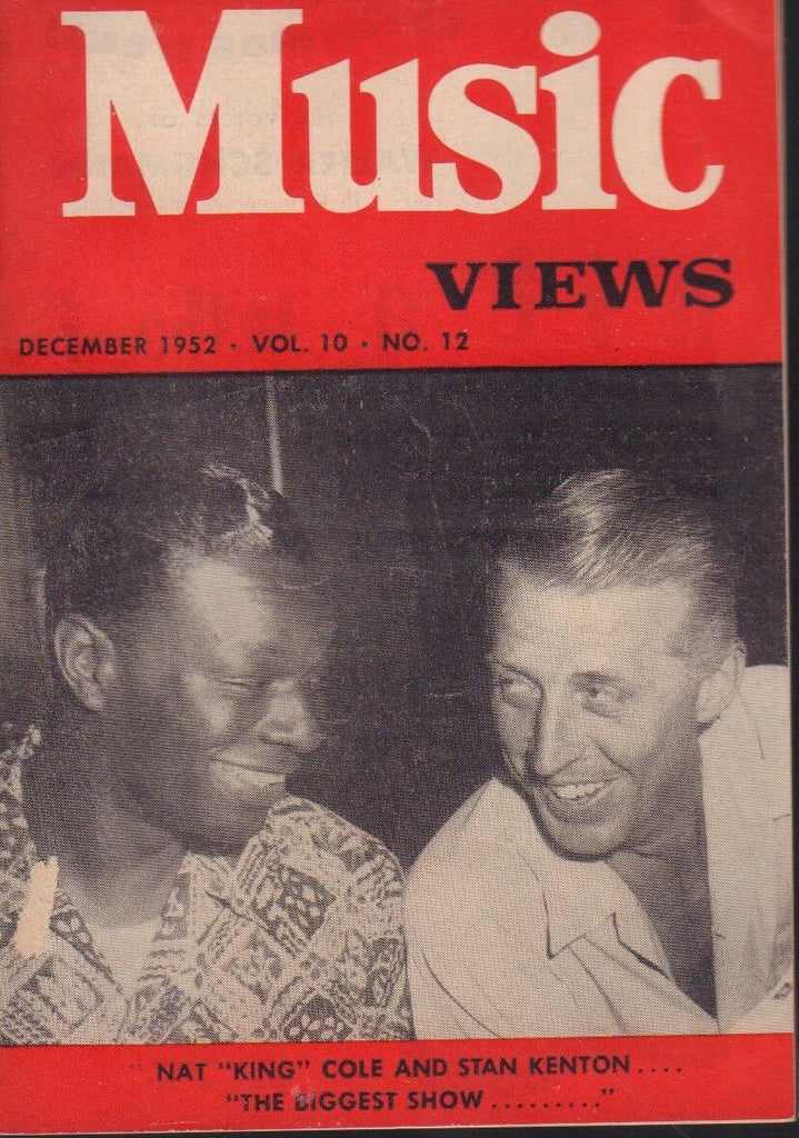 Music Views December 1952 Nat King Cole Stan Kenton Cheesecake 091718AME