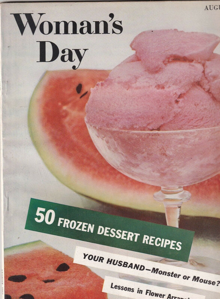 Woman's Day Mag 50 Frozen Dessert Recipes August 1957 100719nonr