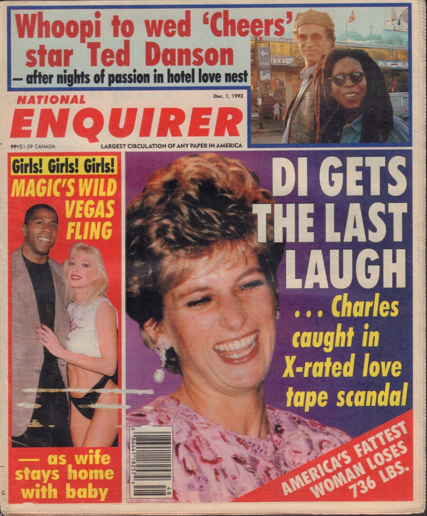National Enquirer December 1 1992 Princess Diana Magic Johnson 020119DBE