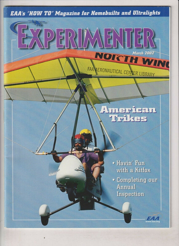Experimenter Aviation Mag american Trikes & A Kitfox March 2002 040420nonrh