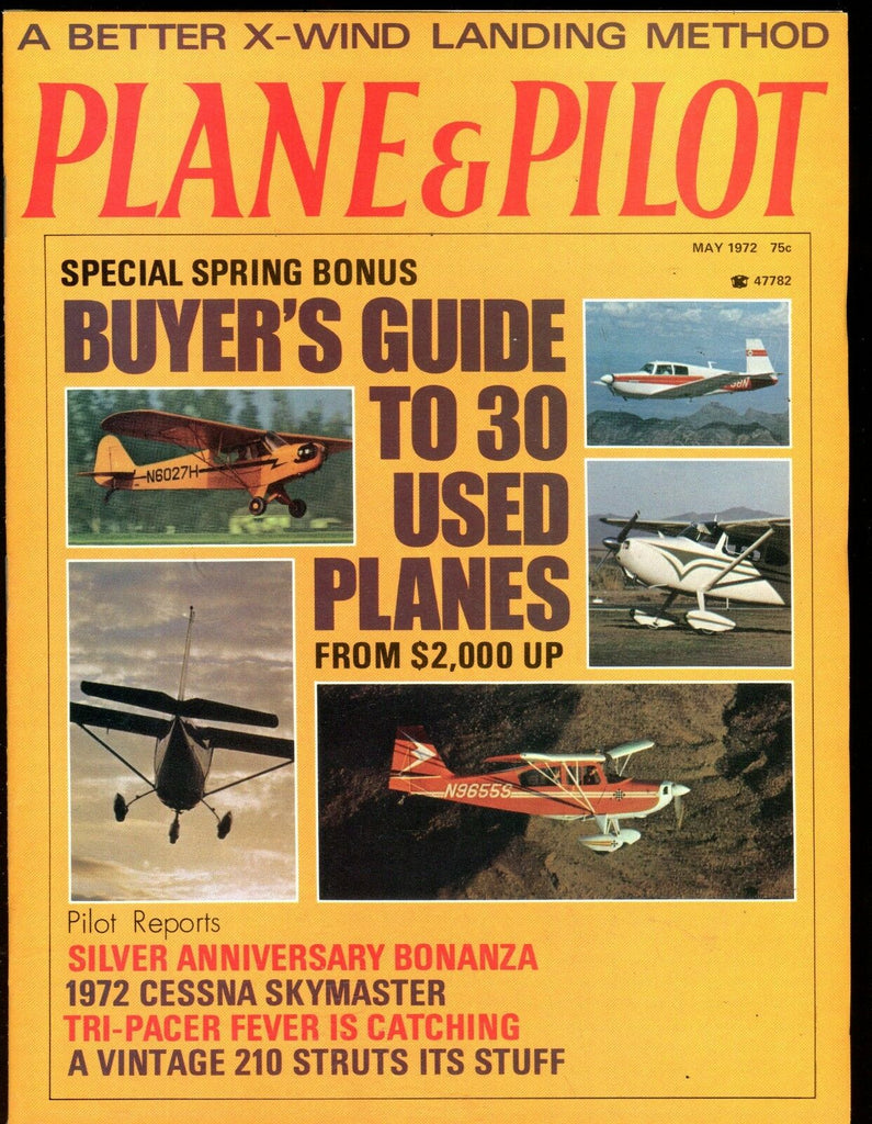 Plane & Pilot Magazine May 1972 Used Plane Buyer's Guide EX No ML 112916jhe