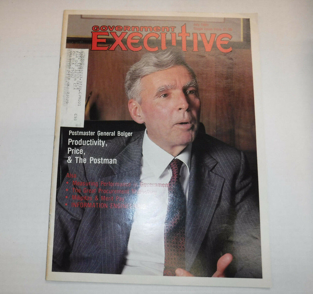 Government Executive Magazine General Bolger July 1981 FAL FAA 102516R