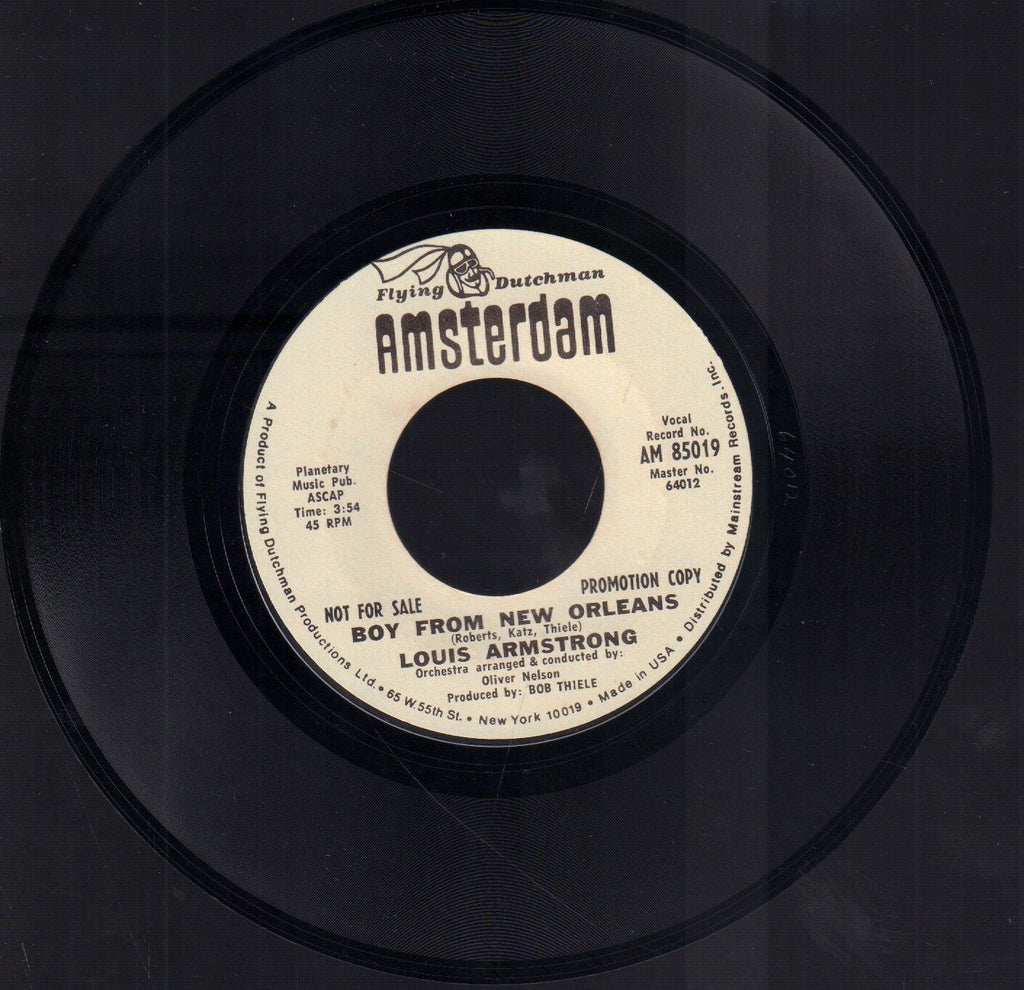 Louis Armstrong Boy From New Orleans Amsterdam Records WLP 45 RPM Vinyl 45AME