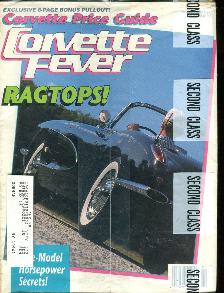 Corvette Fever Magazine Ragtops! Horsepower Secrets EX w/ML 113016jhe
