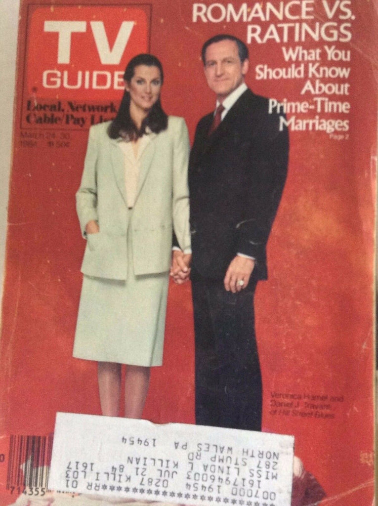 Tv Guide Magazine Veronica Hamel Daniel Travanti March 24 1984 082717nonrh