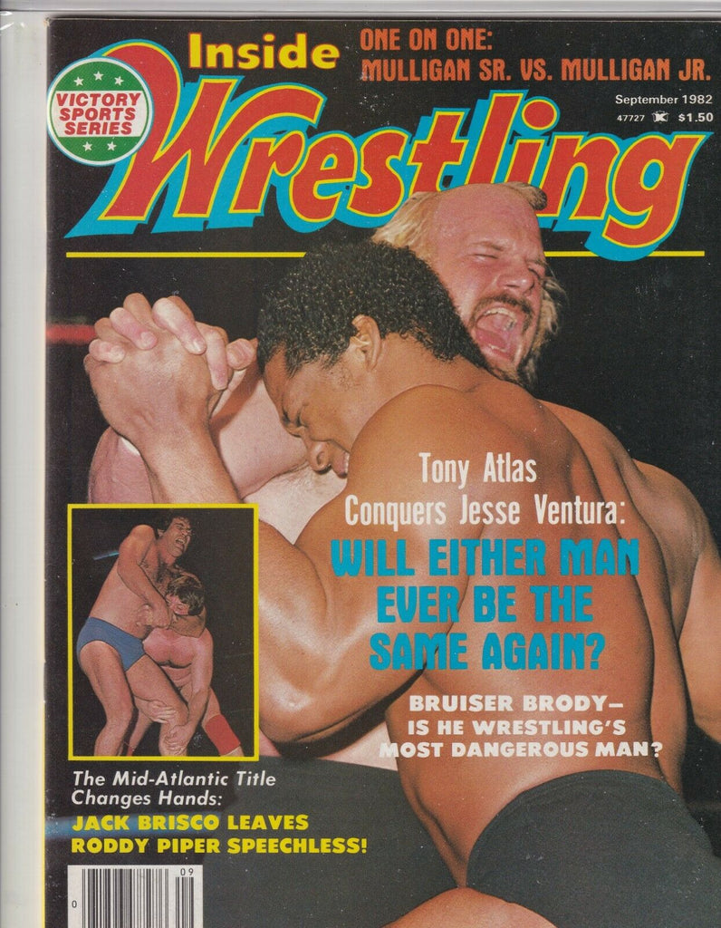 Inside Wrestling Tony Atlas Jesse Ventura Bruiser September 1982 062219nonr