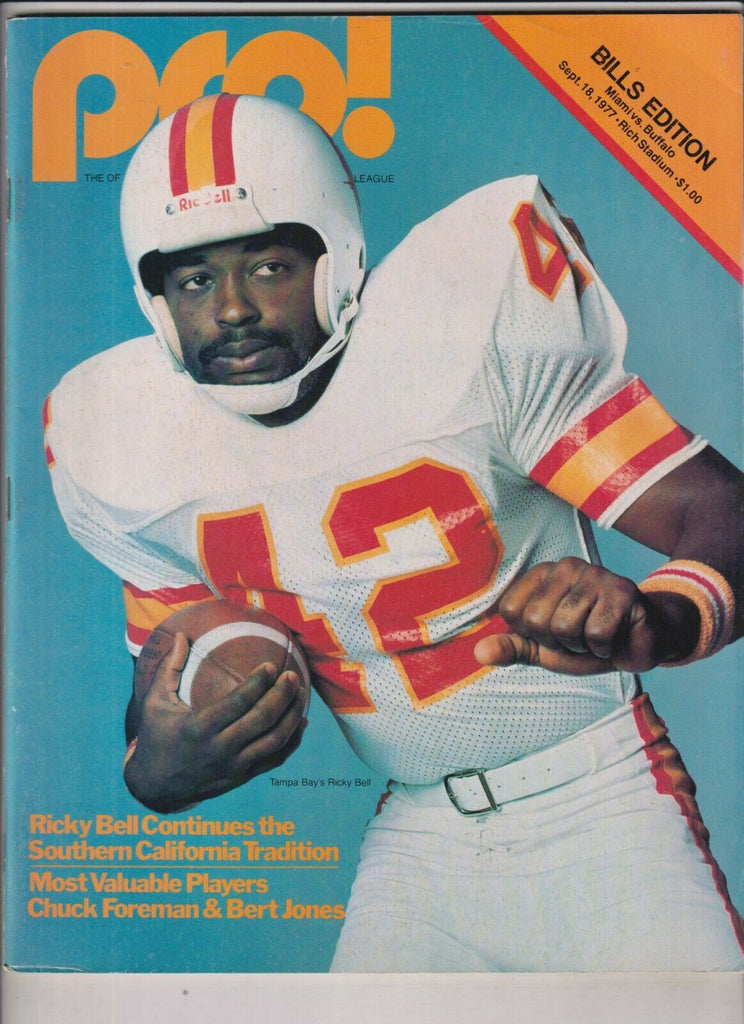 Pro! Mag Ricky Bell Miama Vs Buffalo September 18, 1977 021020nonr