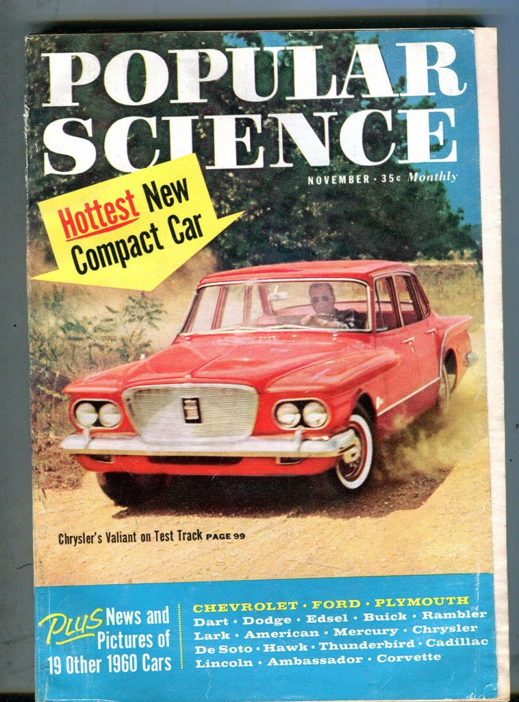Popular Science Magazine November 1959 Valiant Chrysler VG 060617nonjhe
