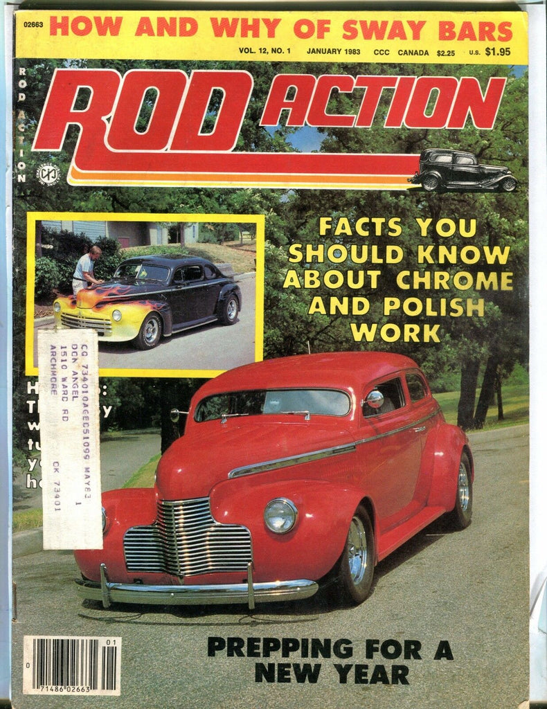 Rod Action Magazine January 1983 Polish Work VG w/ML 030817nonjhe
