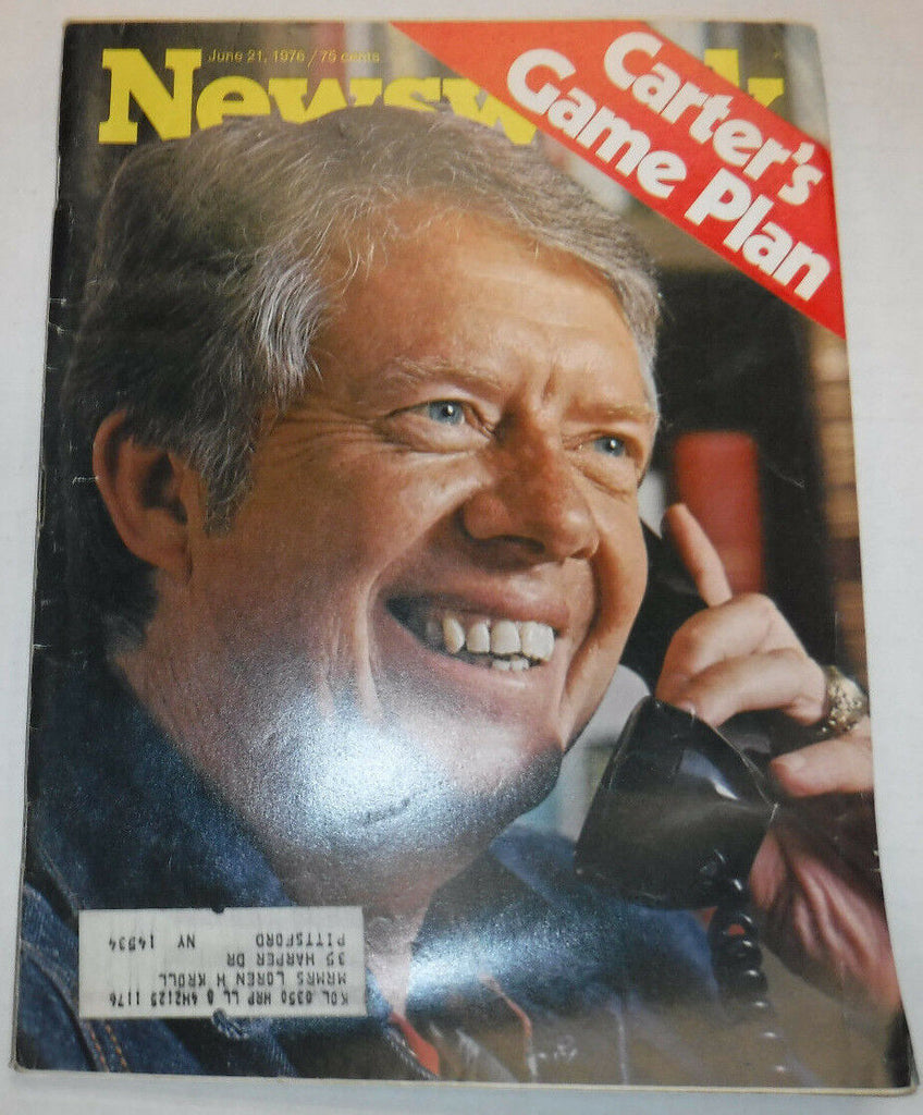 Newsweek Magazine Jimmy Carter's Game Plan June 21, 1976 100616R