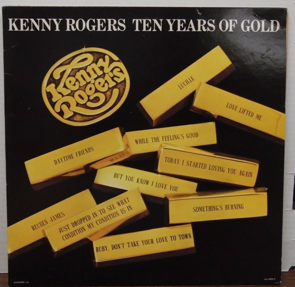 Kenny Rogers Ten Years of Gold 33RPM UA-LA835H 1977 110616LLE