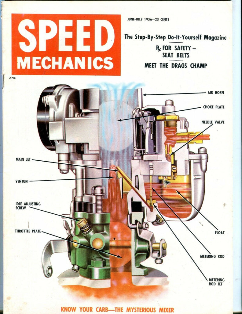 Speed Mechanics Magazine June/July 1956 Know Your Carb EX No ML 052117nonjhe