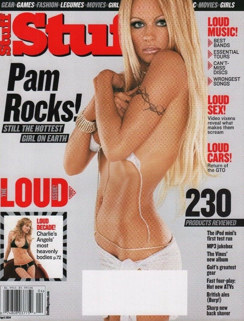 Stuff Magazine April 2004 Pamela Anderson Monica P.O.D. 061818DBE