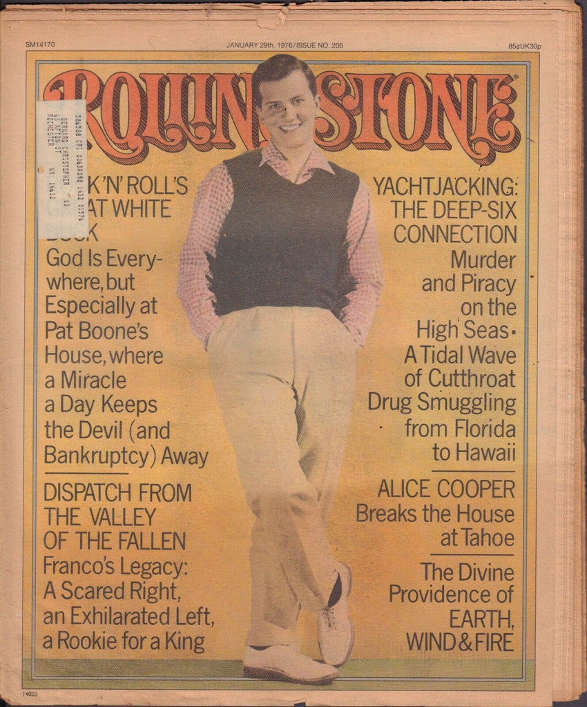 Rolling Stone January 29 1976 Alice Cooper, Pat Boone w/ML 121616DBE