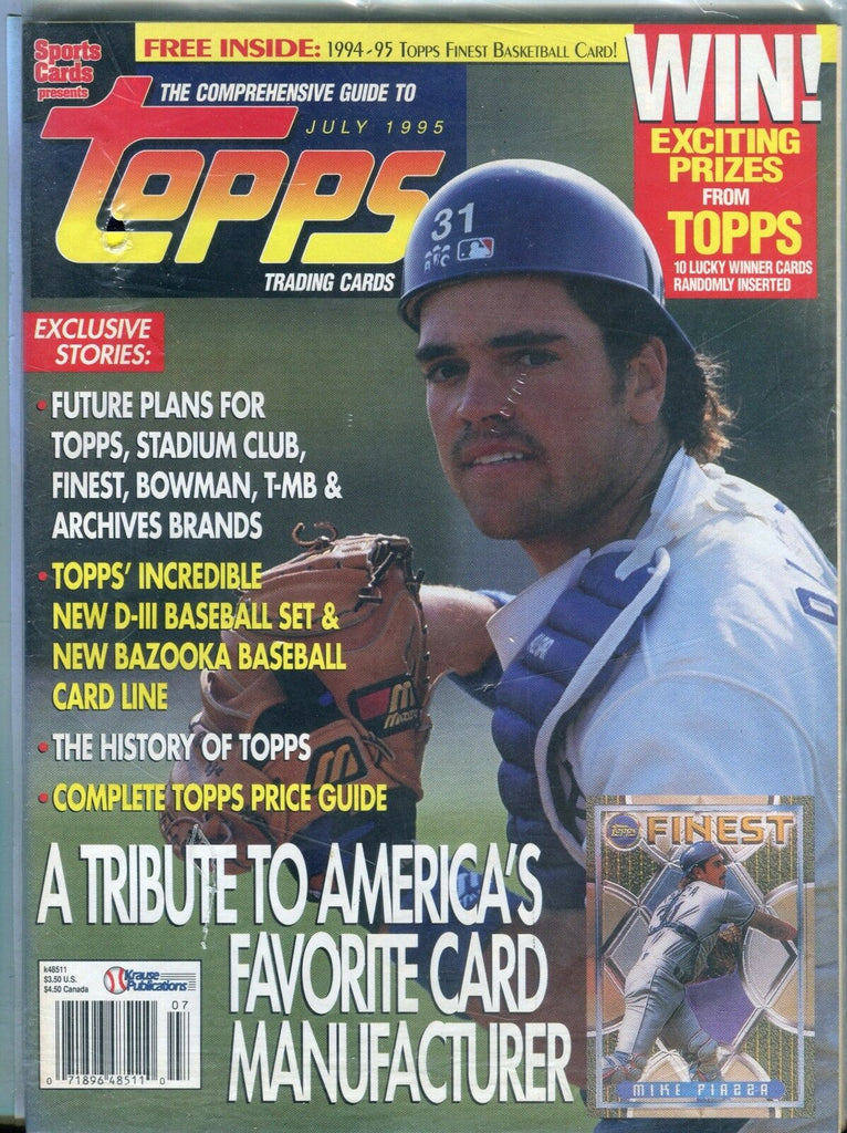Topps Trading Cards Magazine July 1995 Mike Piazza EX 061317nonjhe