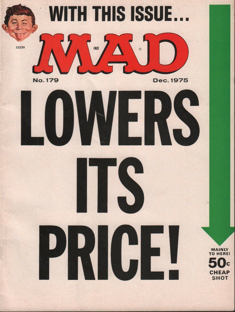Mad Magazine December 1975 Lowers it price Issue 031318DBE