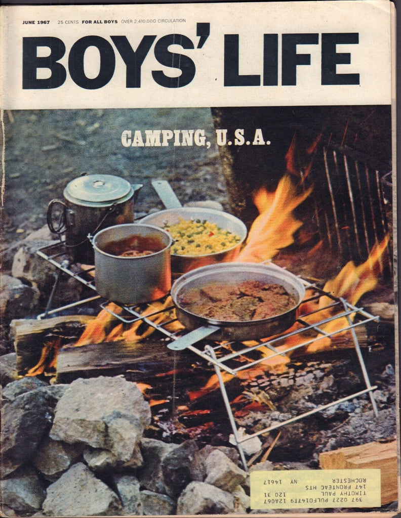Boy's Life June 1967 Camping U.S.A w/ML 011617DBE