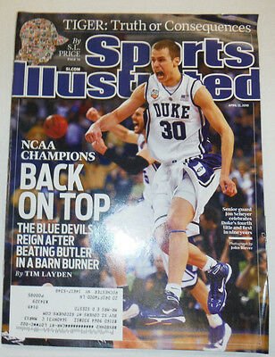 Sports Illustrated Magazine NCAA Champions Jon Scheyer April 2010 012715R