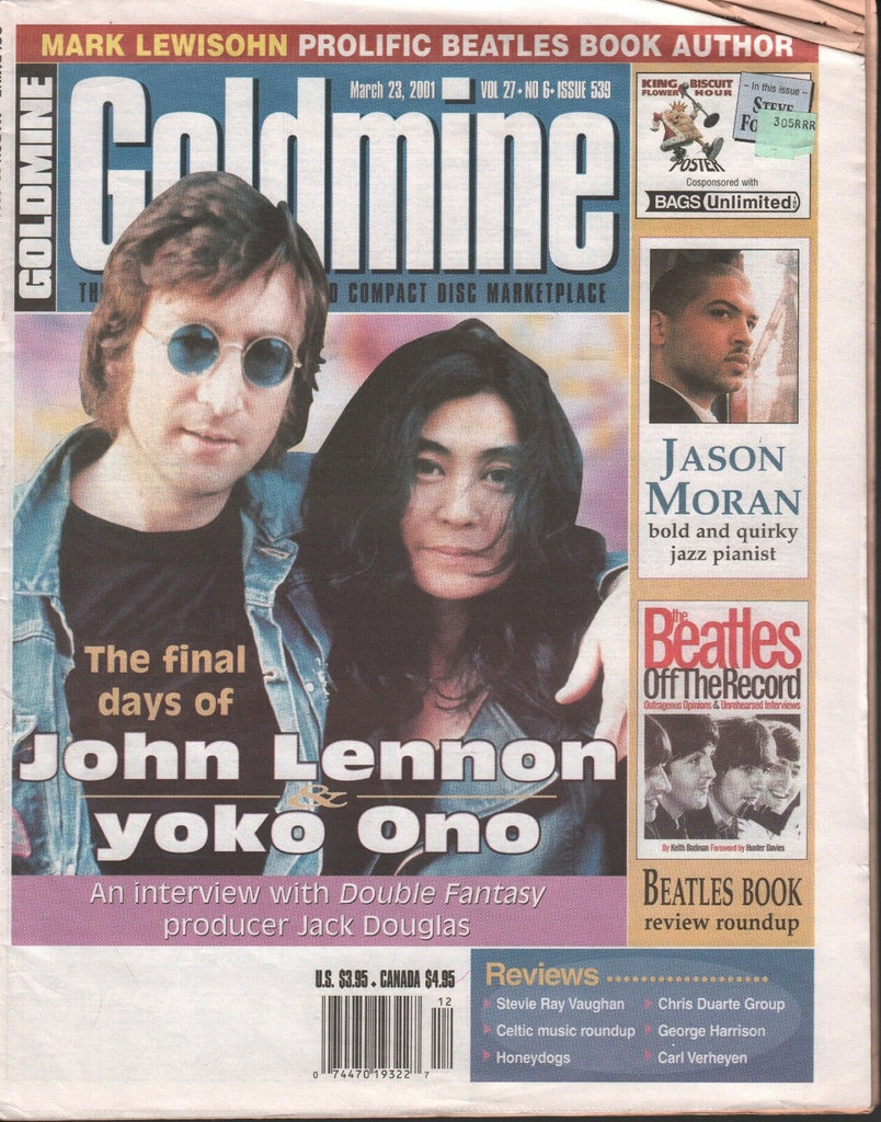 Goldmine march 23 2001 Jonh Lennon Yoko Ono 042618DBE