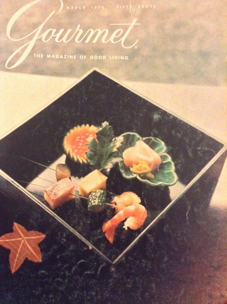 Gourmet Food Magazine Japenese Tea Ceremony March 1970 111218nonrh