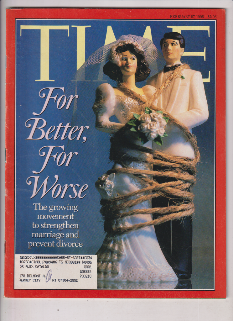 Time Mag The Movement Of Marriage February 27, 1995 011820nonr