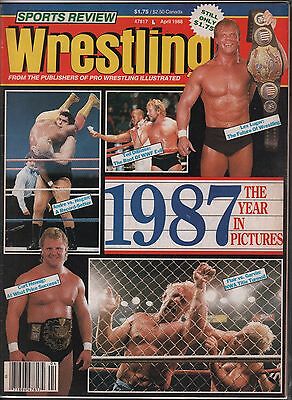 Sports Review Wrestling April 1988 Lex Luger, Andre the Giant EX 120915DBE