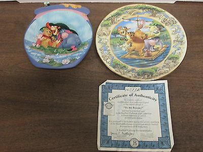 Disney's Winnie The Pooh, Collector Plate Lot of 2, The Bradford Exchange Plates