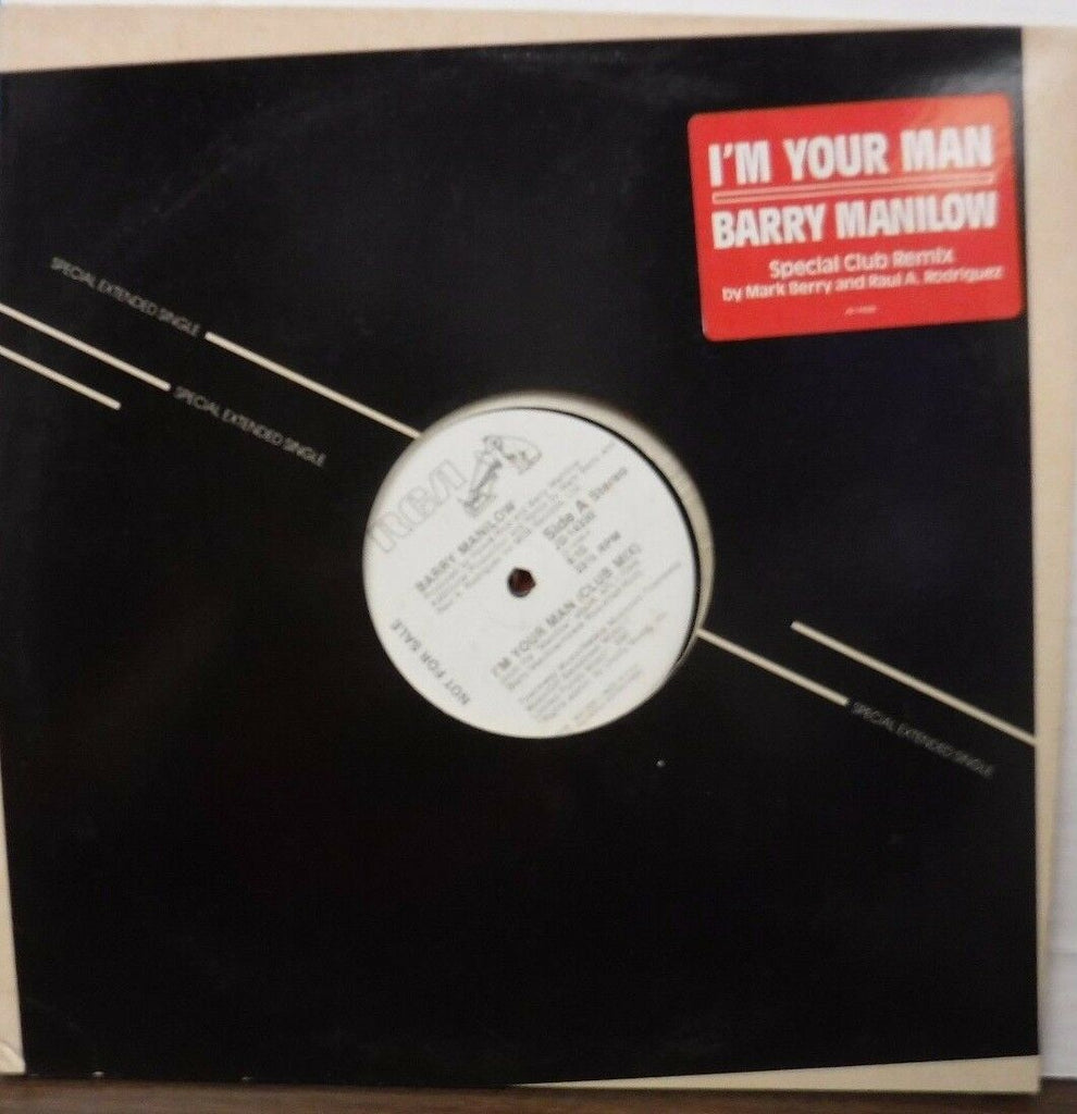 Barry Manilow I'm Your Man PROMO 33RPM extended single JD14330 122616LLE