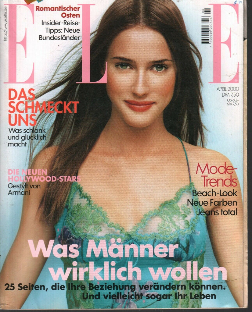 Elle German Fashion Magazine April 2000 Corinna Harfouch 091420ame