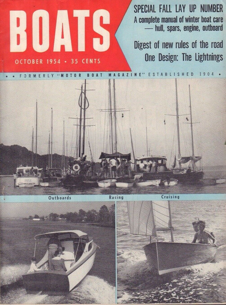 Boats October 1954 Fall Lay Up Number, Digest New Rules 051017nonDBE