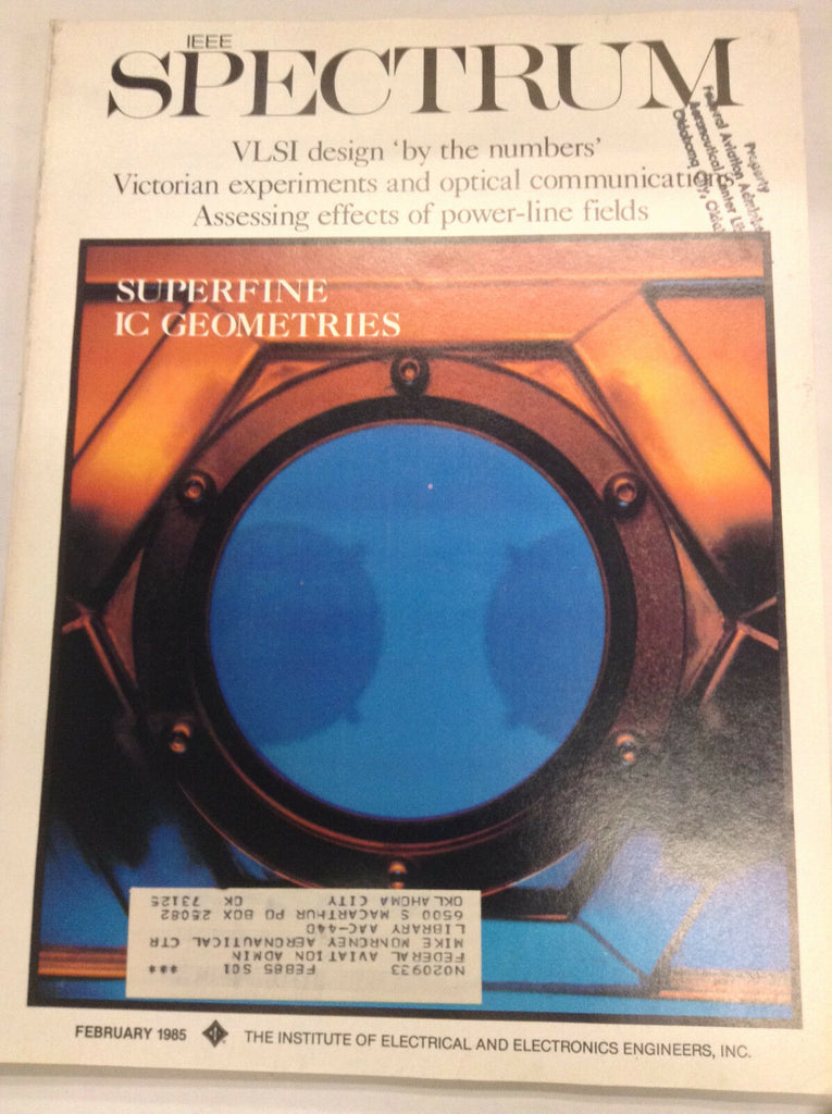 IEEE Spectrum Magazine Superfine IC Geometries February 1985 FAA 042617nonr