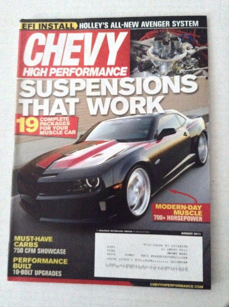 Chevy High Performance Magazine Suspension That Works August 2011 031317NONRH