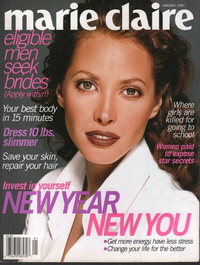 Marie Claire Fashion Magazine January 1997 Christy Turlington 091020ame